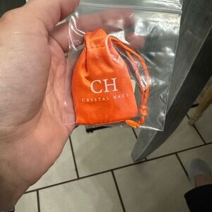 Crystal Haze hoop earrings